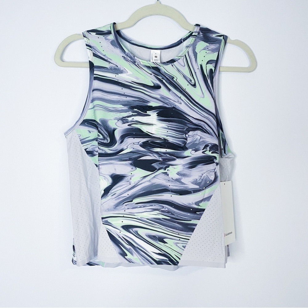 Lululemon - Swift Ventilated Running Marble Print Tank